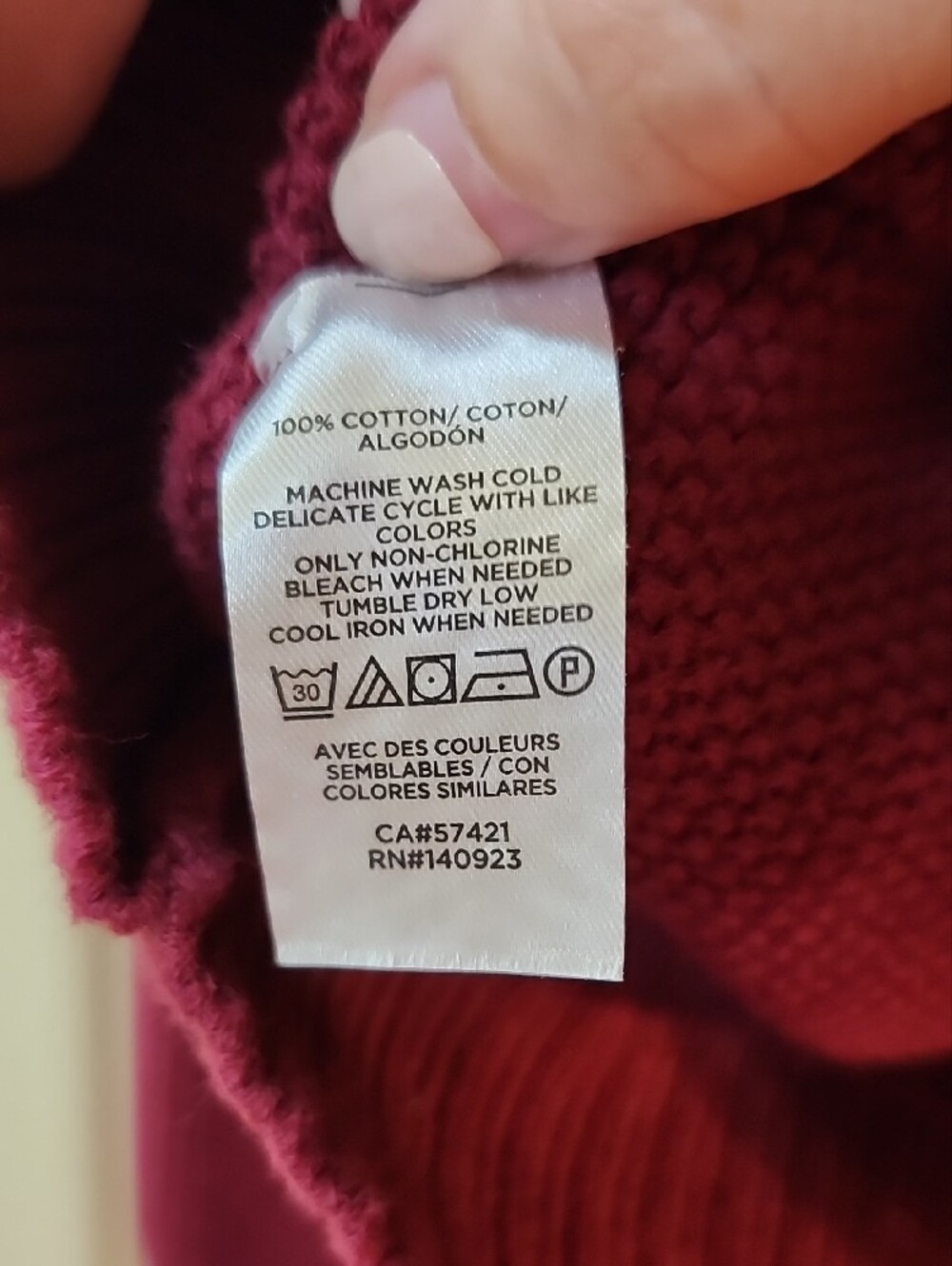 LOFT Raspberry Button-Front V-Neck Cardigan - Picture 3 of 4
